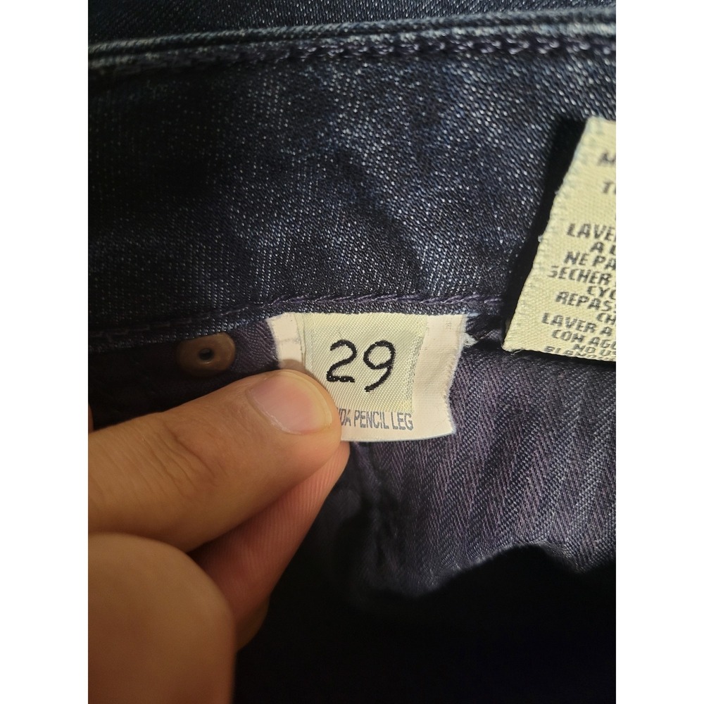 David Kahn Brenda Pencil Leg Jeans Size 29‎ Dark Wash Denim - Picture 6 of 12